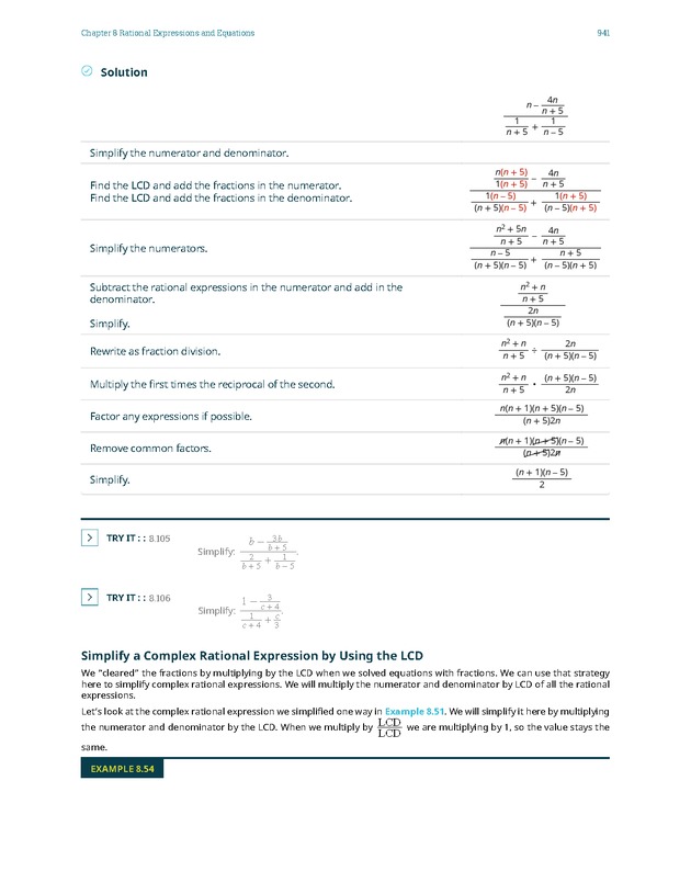 Elementary Algebra - 
