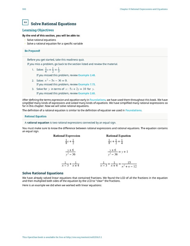 Elementary Algebra - 