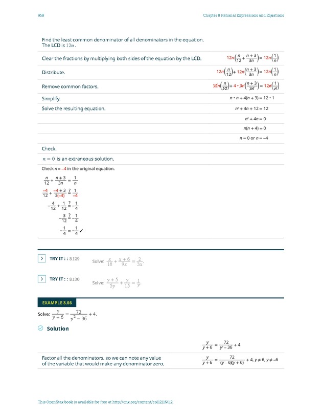 Elementary Algebra - 