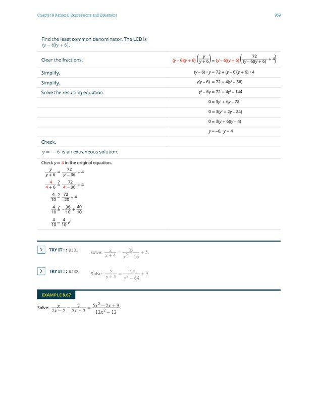 Elementary Algebra - 