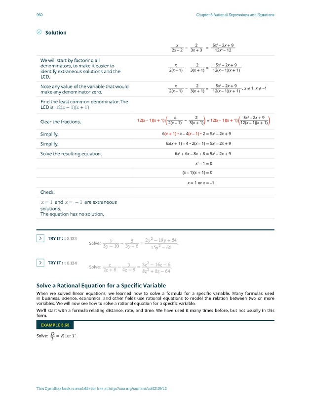 Elementary Algebra - 
