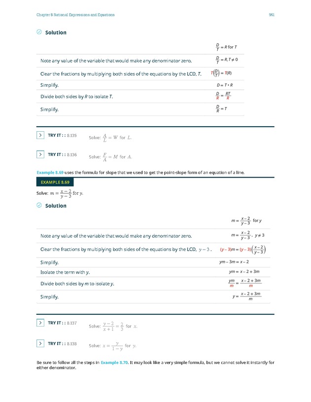 Elementary Algebra - 