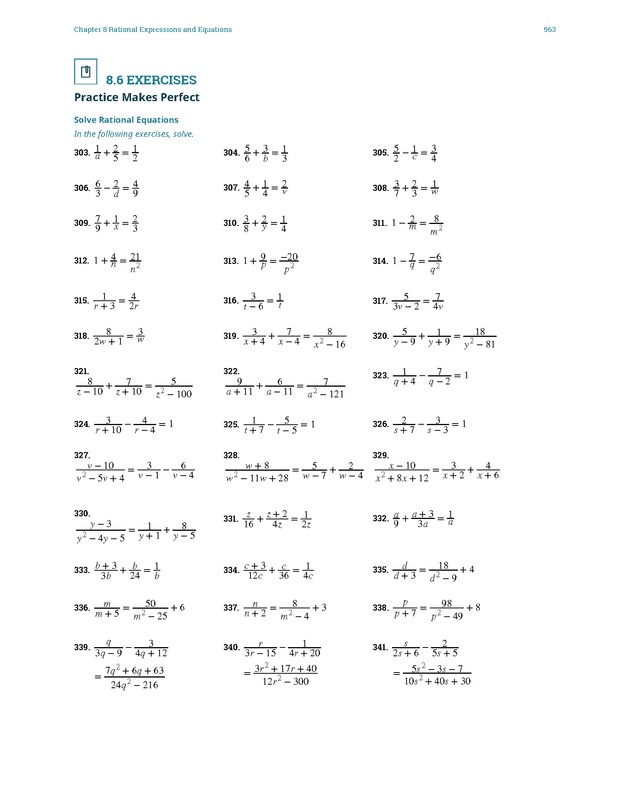 Elementary Algebra - 