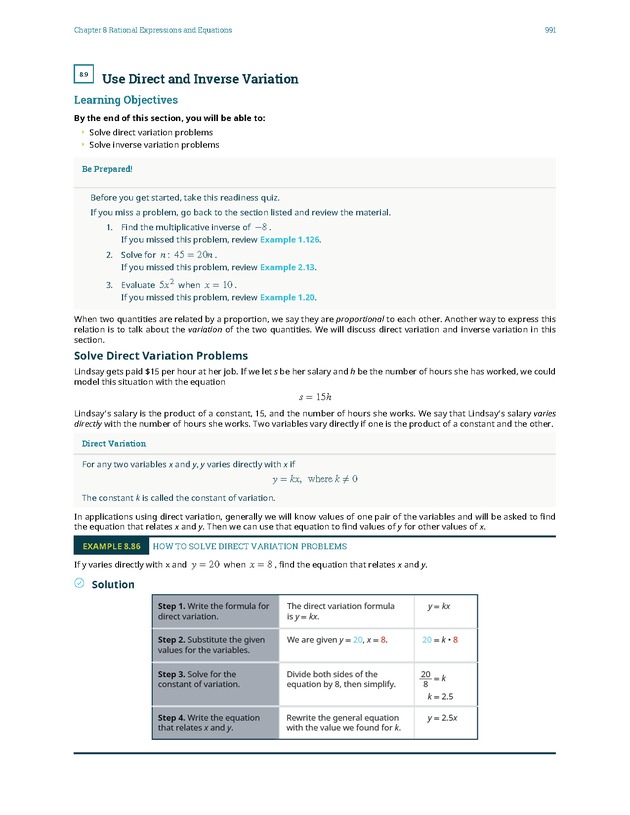 Elementary Algebra - 