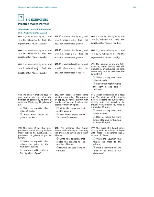 Elementary Algebra - 