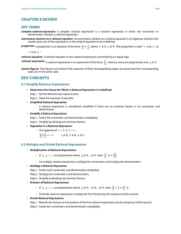 Elementary Algebra - 