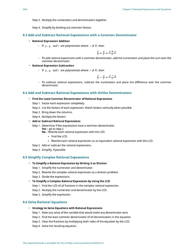 Elementary Algebra - 