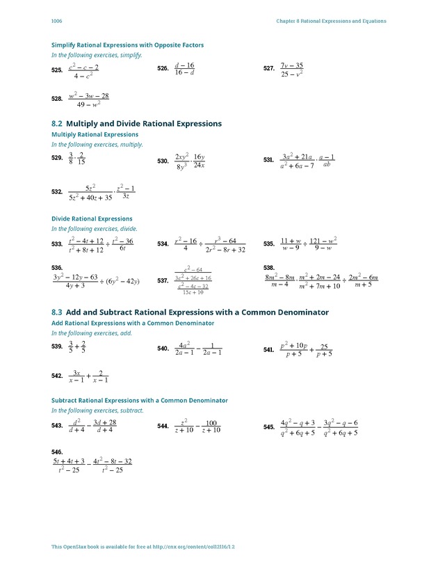 Elementary Algebra - 