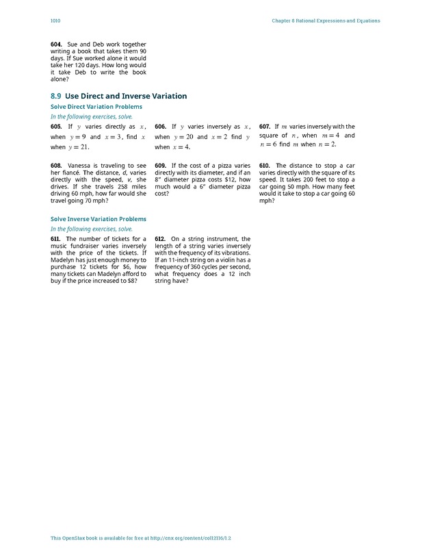 Elementary Algebra - 
