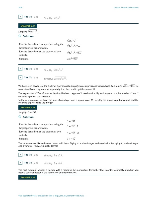 Elementary Algebra - 