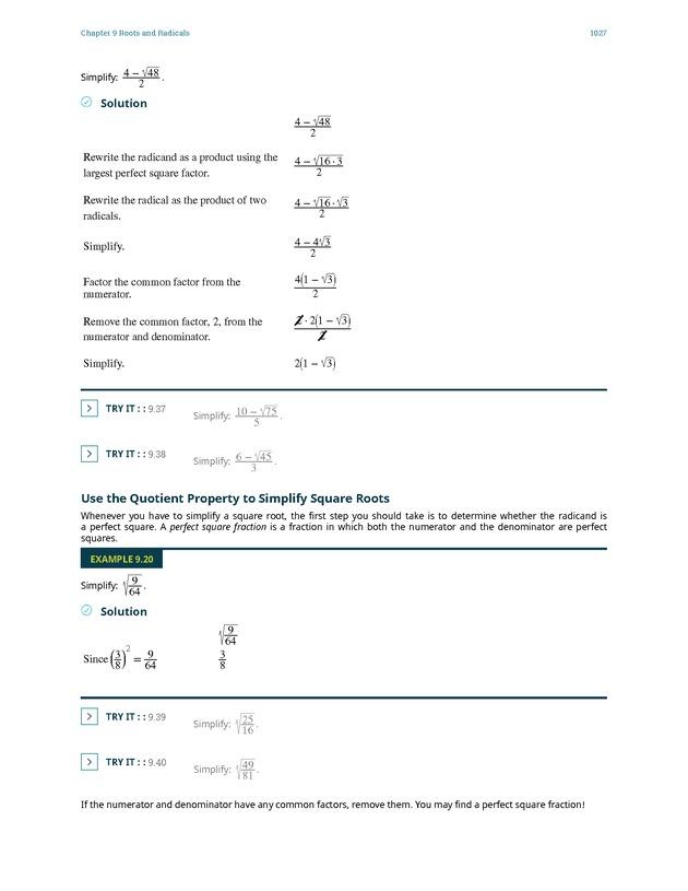Elementary Algebra - 