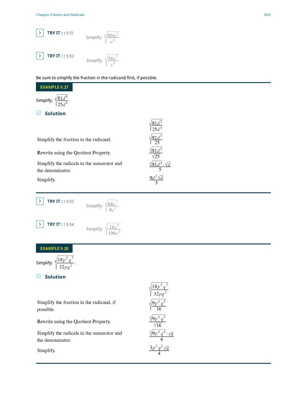 Elementary Algebra - 