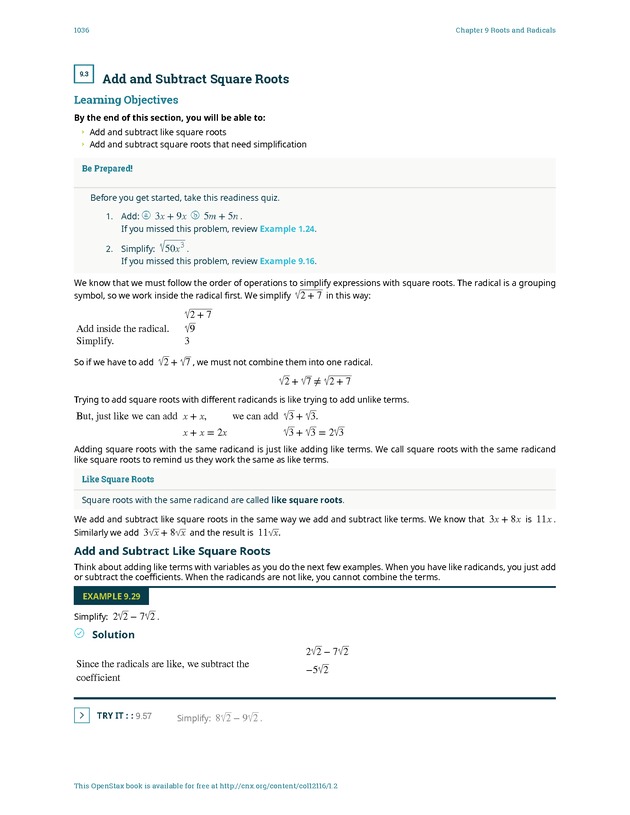 Elementary Algebra - 
