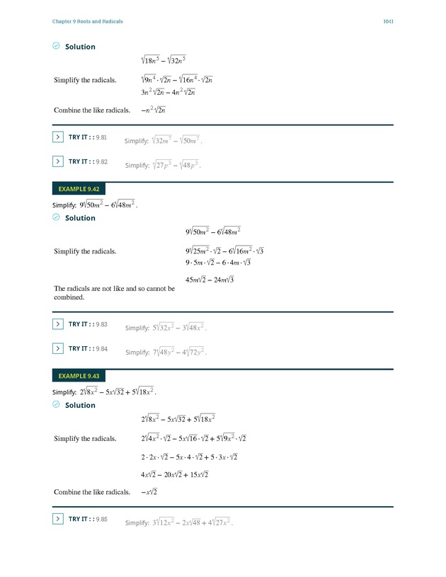 Elementary Algebra - 