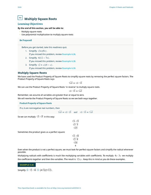 Elementary Algebra - 