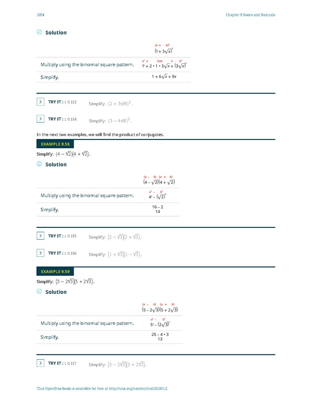 Elementary Algebra - 