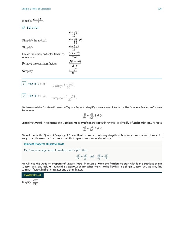 Elementary Algebra - 