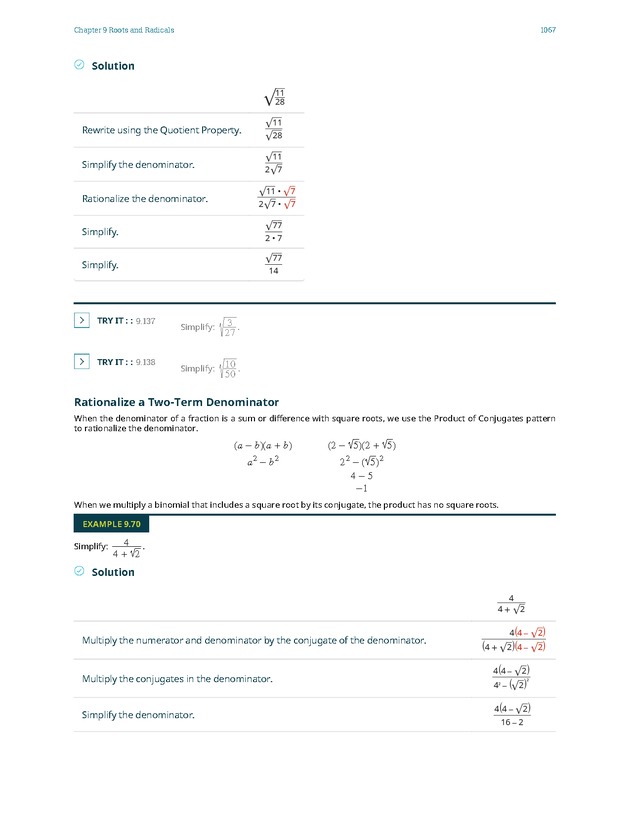 Elementary Algebra - 