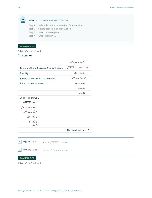 Elementary Algebra - 