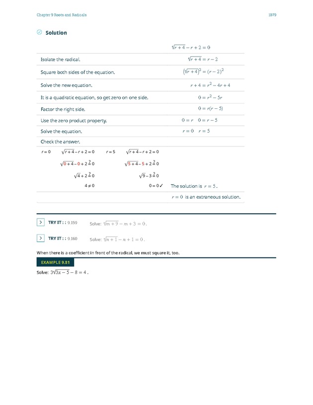 Elementary Algebra - 