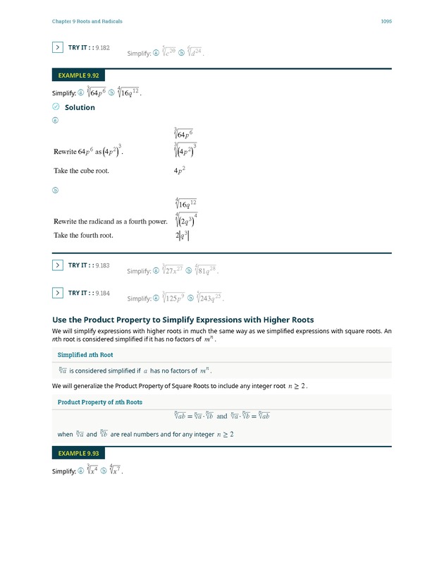 Elementary Algebra - 