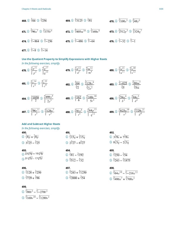 Elementary Algebra - 