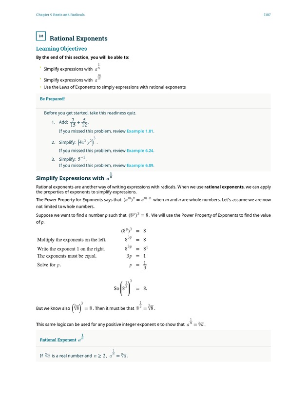 Elementary Algebra - 