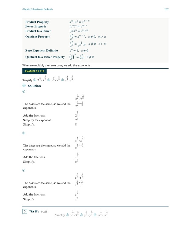 Elementary Algebra - 