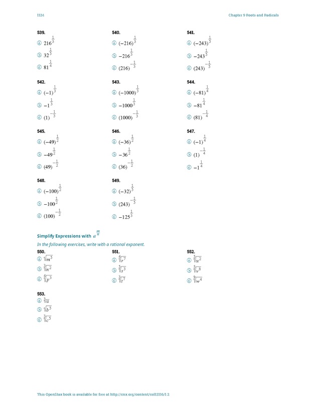 Elementary Algebra - 