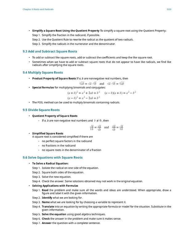 Elementary Algebra - 