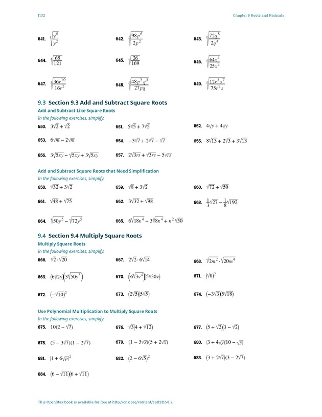 Elementary Algebra - 