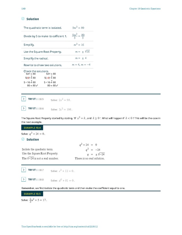 Elementary Algebra - 