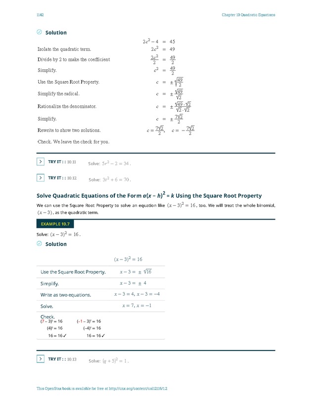Elementary Algebra - 