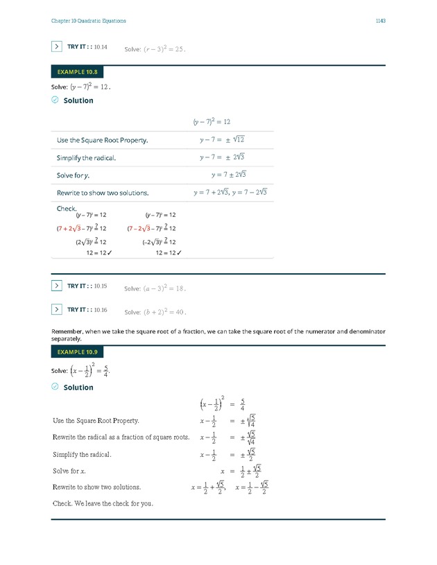 Elementary Algebra - 