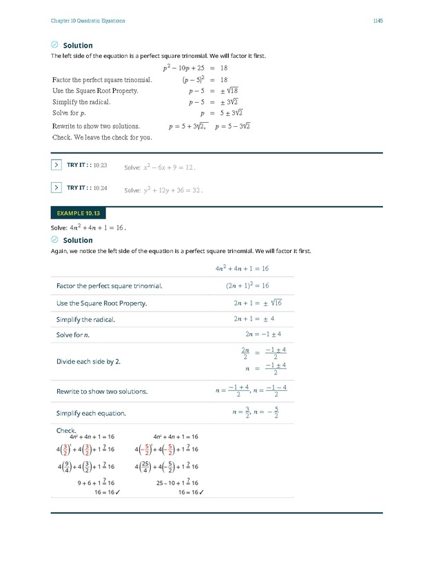 Elementary Algebra - 