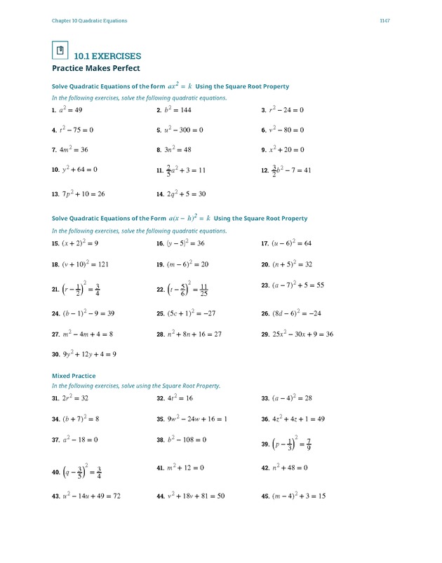 Elementary Algebra - 