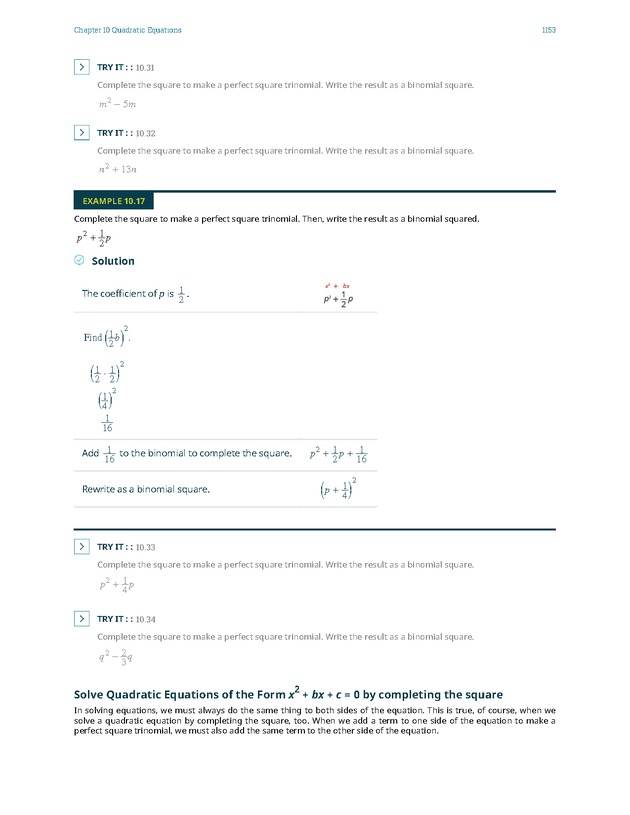 Elementary Algebra - 