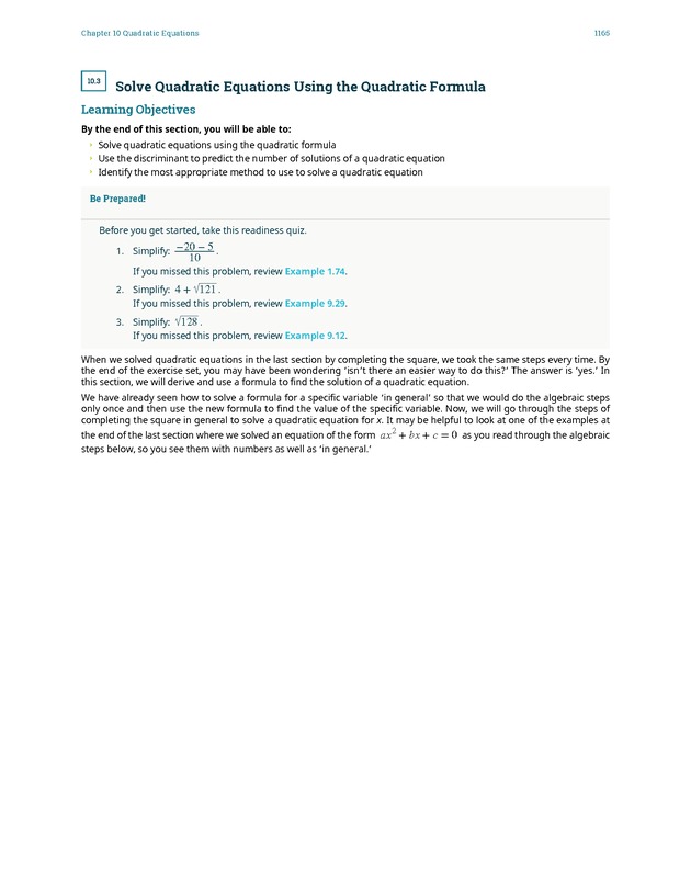 Elementary Algebra - 