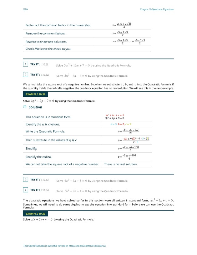 Elementary Algebra - 