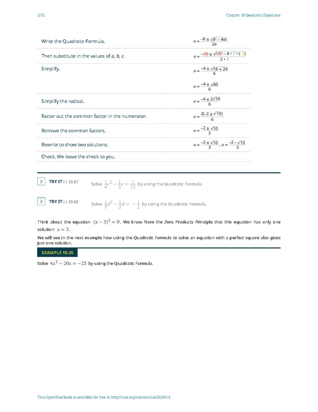 Elementary Algebra - 