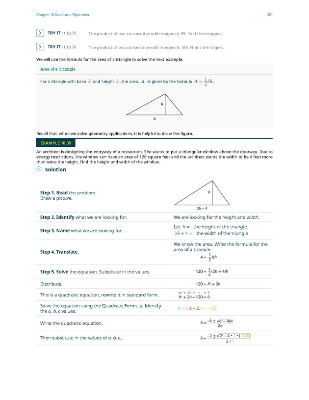 Elementary Algebra - 