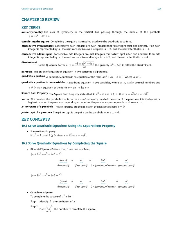 Elementary Algebra - 