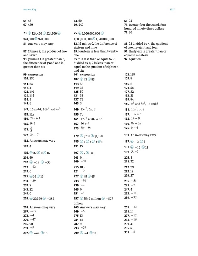 Elementary Algebra - 