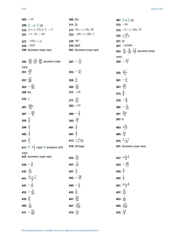 Elementary Algebra - 