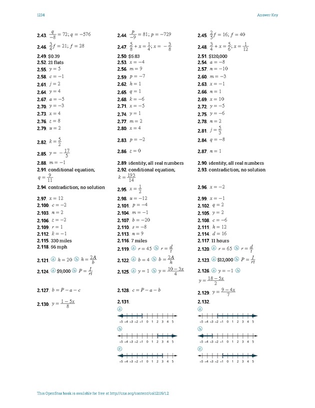 Elementary Algebra - 