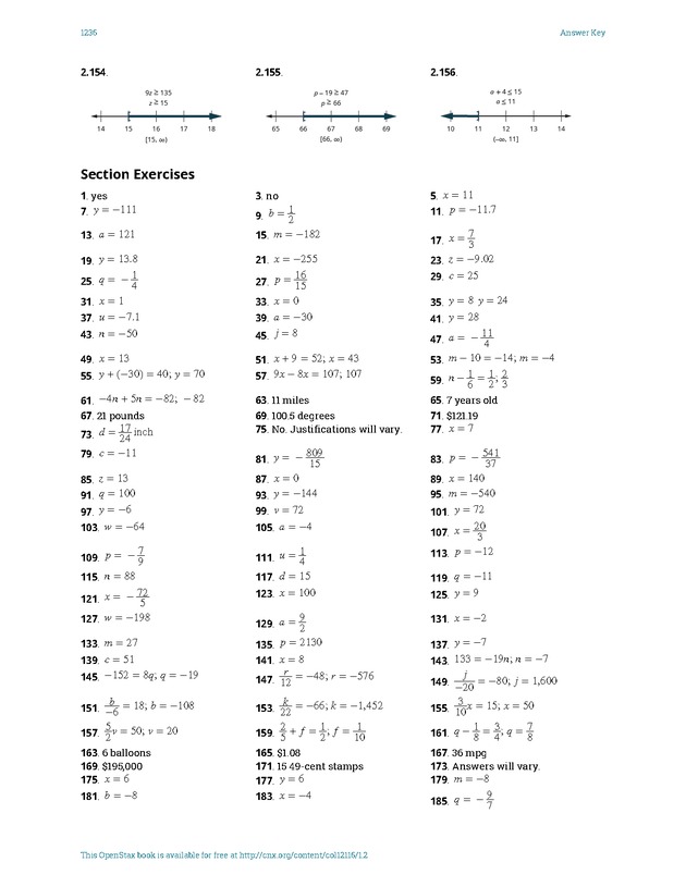 Elementary Algebra - 