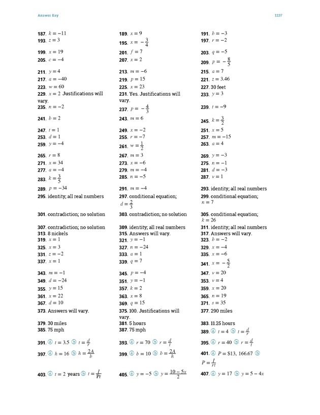 Elementary Algebra - 