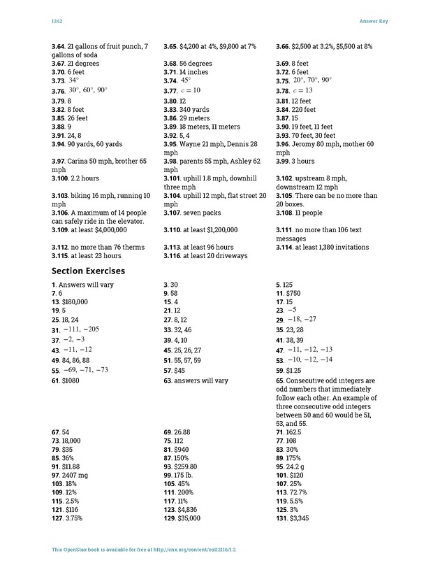 Elementary Algebra - 