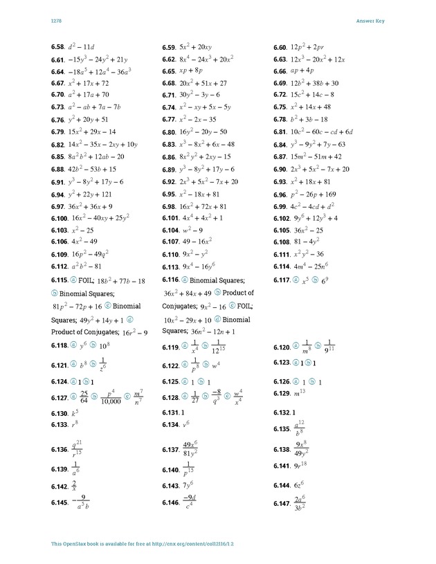 Elementary Algebra - 