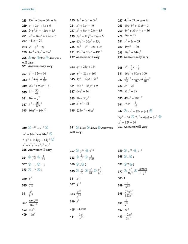Elementary Algebra - 